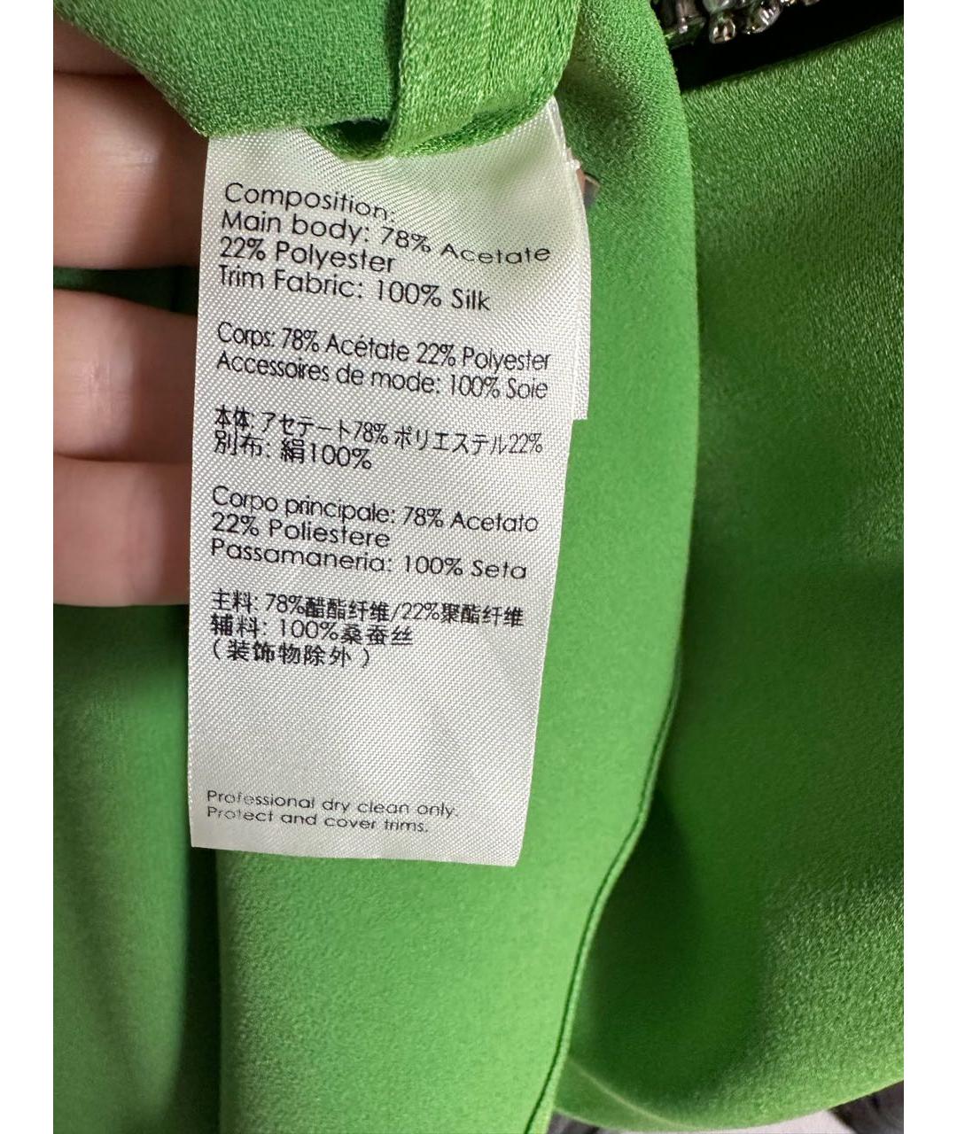 3.1 PHILLIP LIM Зеленая атласная блузы, фото 6