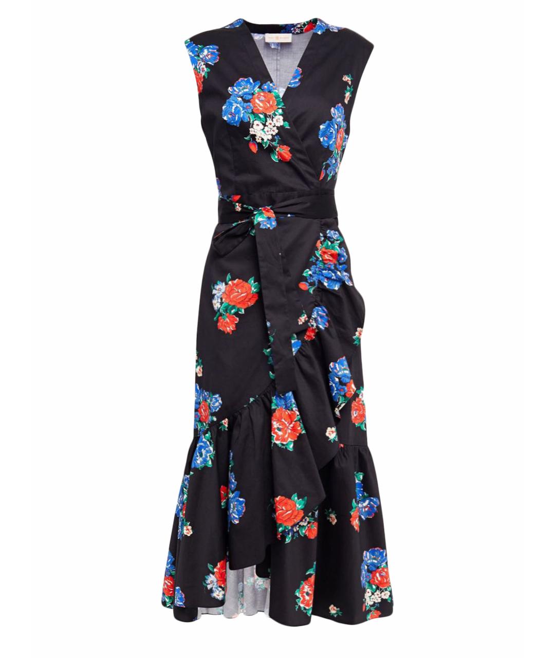 TORY BURCH Мульти хлопковое повседневное платье, фото 1