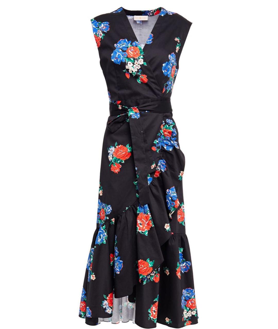 TORY BURCH Мульти хлопковое повседневное платье, фото 5