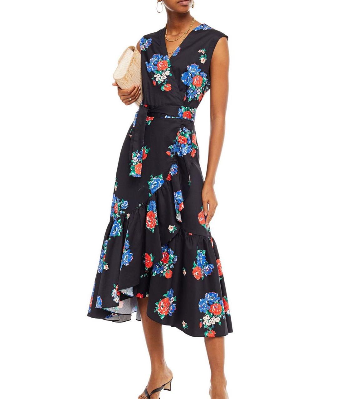 TORY BURCH Мульти хлопковое повседневное платье, фото 2