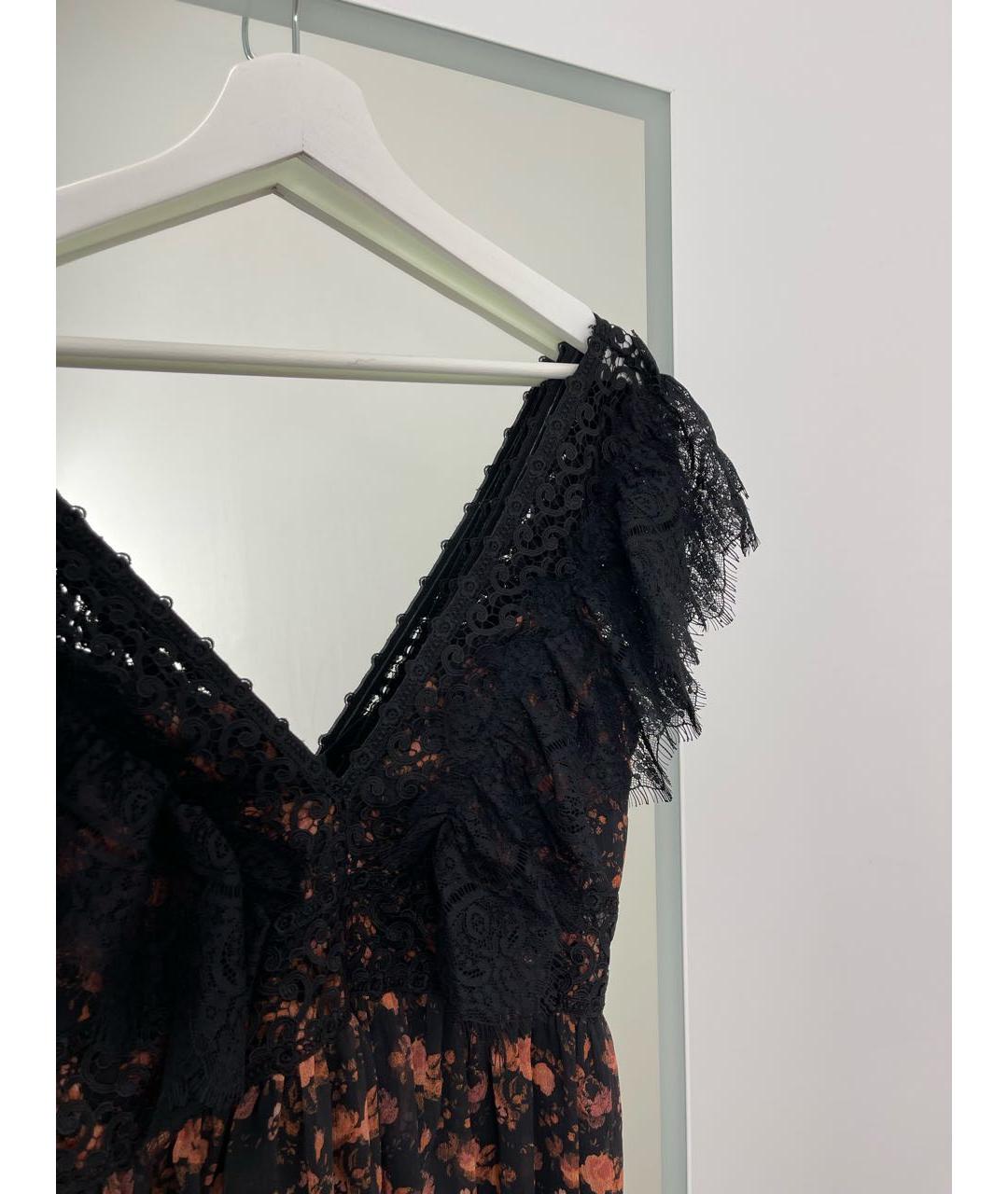 CHARO RUIZ Черное полиэстеровое повседневное платье, фото 6