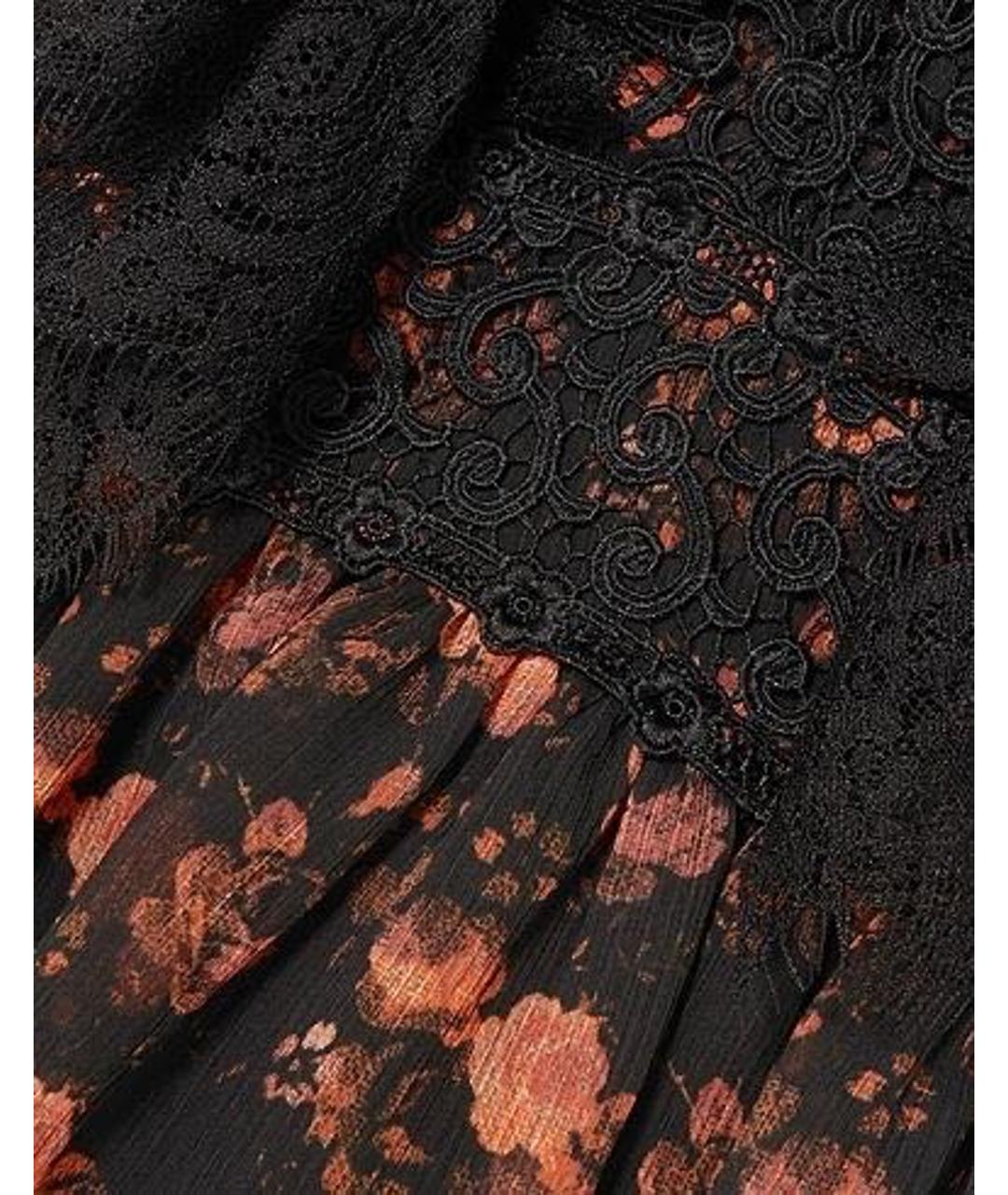 CHARO RUIZ Черное полиэстеровое повседневное платье, фото 4