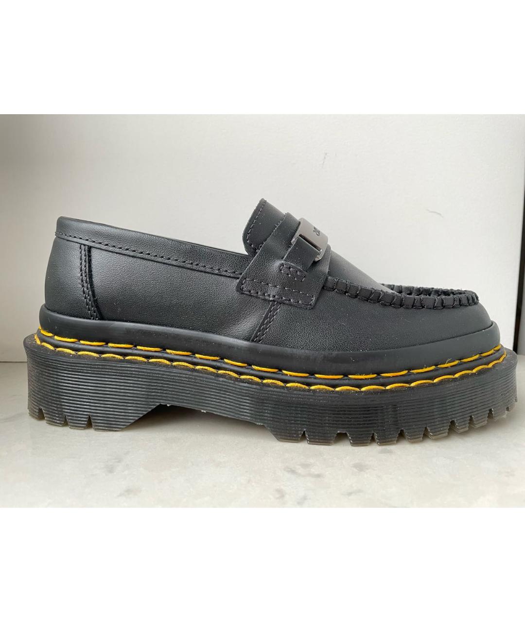 DR. MARTENS Черные кожаные лоферы, фото 6