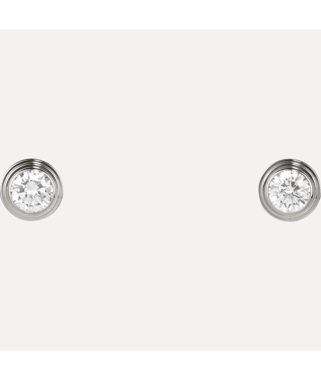 CARTIER Золотые серьги из белого золота, фото 5