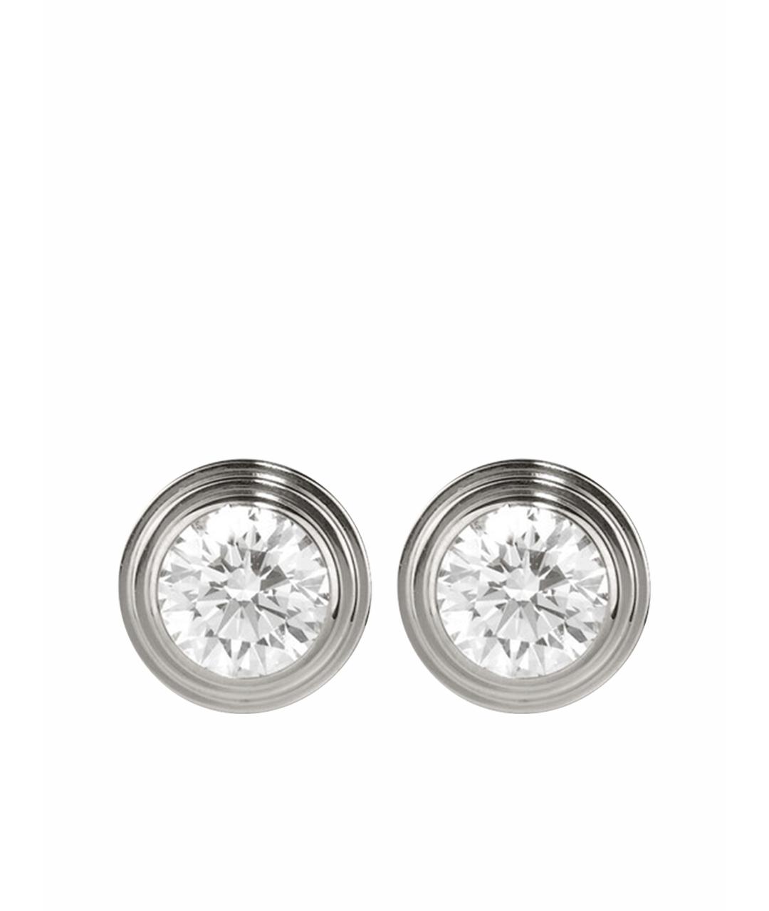 CARTIER Золотые серьги из белого золота, фото 1