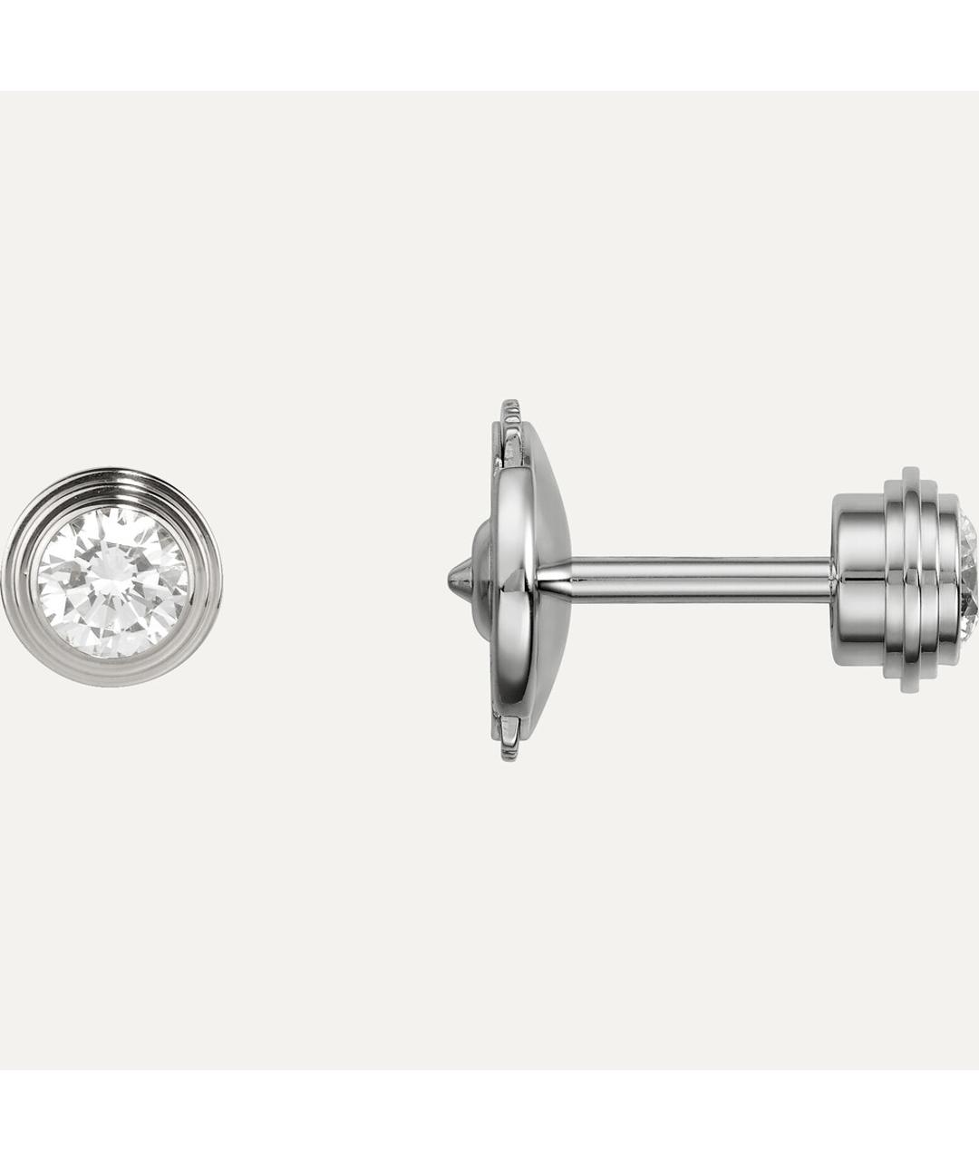 CARTIER Золотые серьги из белого золота, фото 2