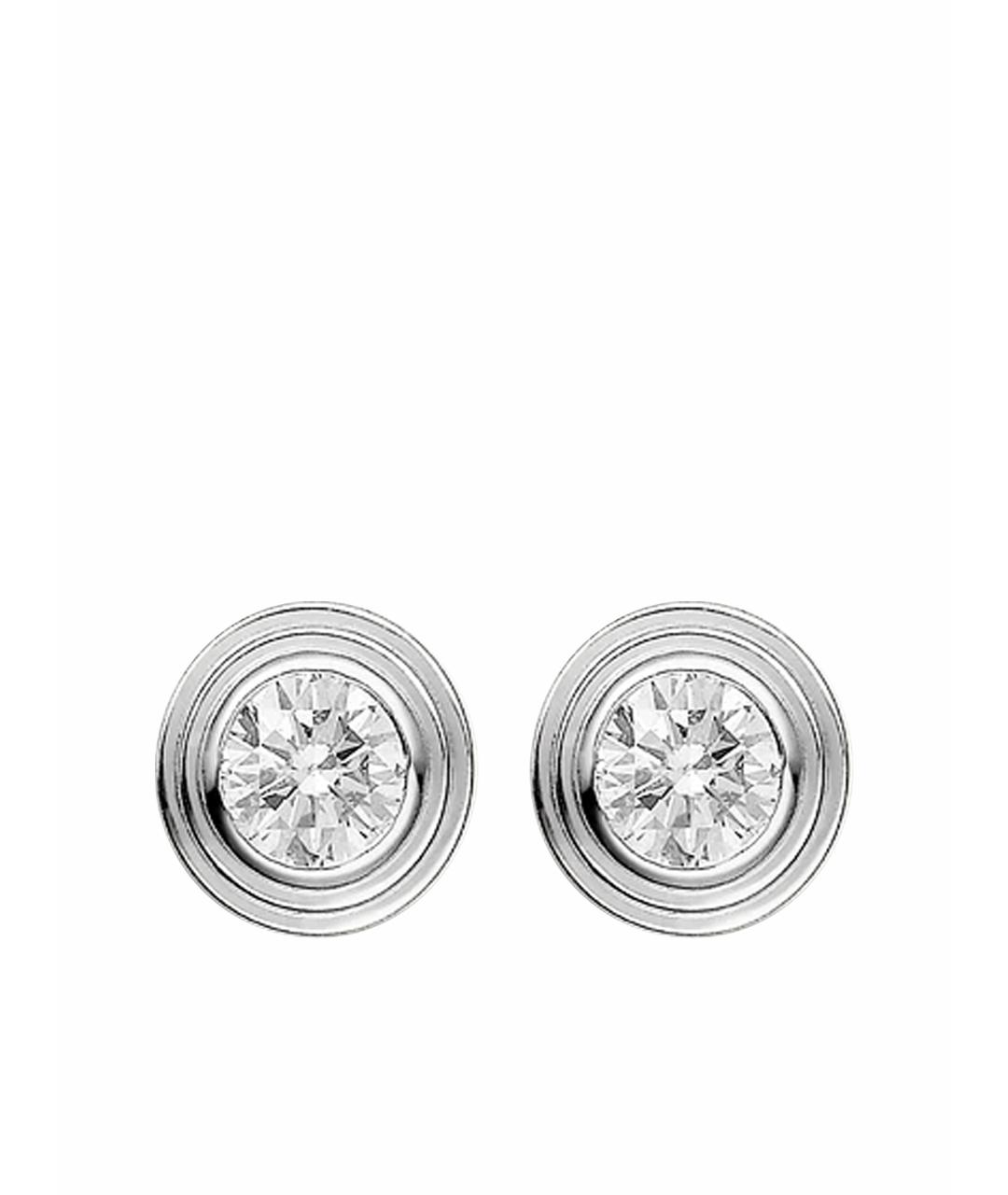 CARTIER Золотые серьги из белого золота, фото 1