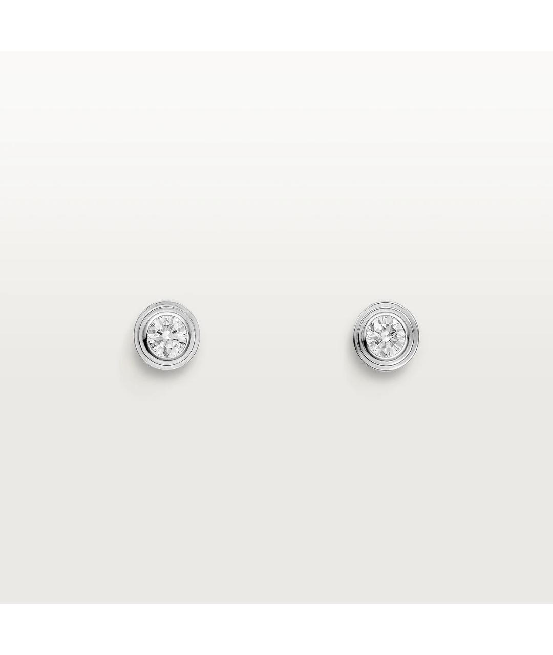 CARTIER Золотые серьги из белого золота, фото 7
