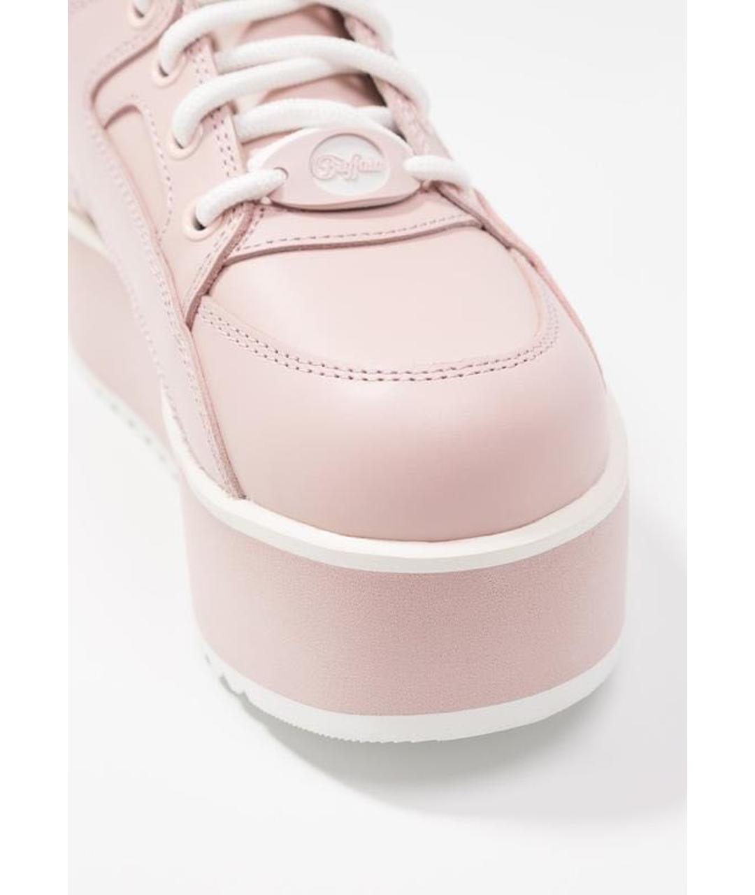 BUFFALO Розовые кожаные кроссовки, фото 2