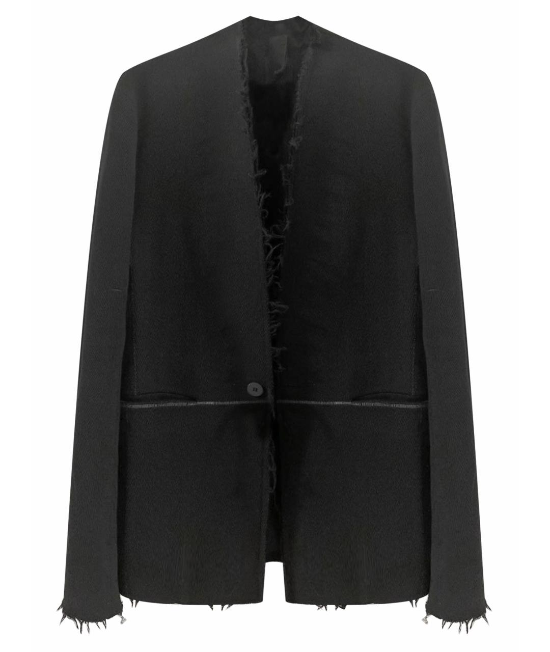 THOM KROM Черный шерстяной пиджак, фото 1