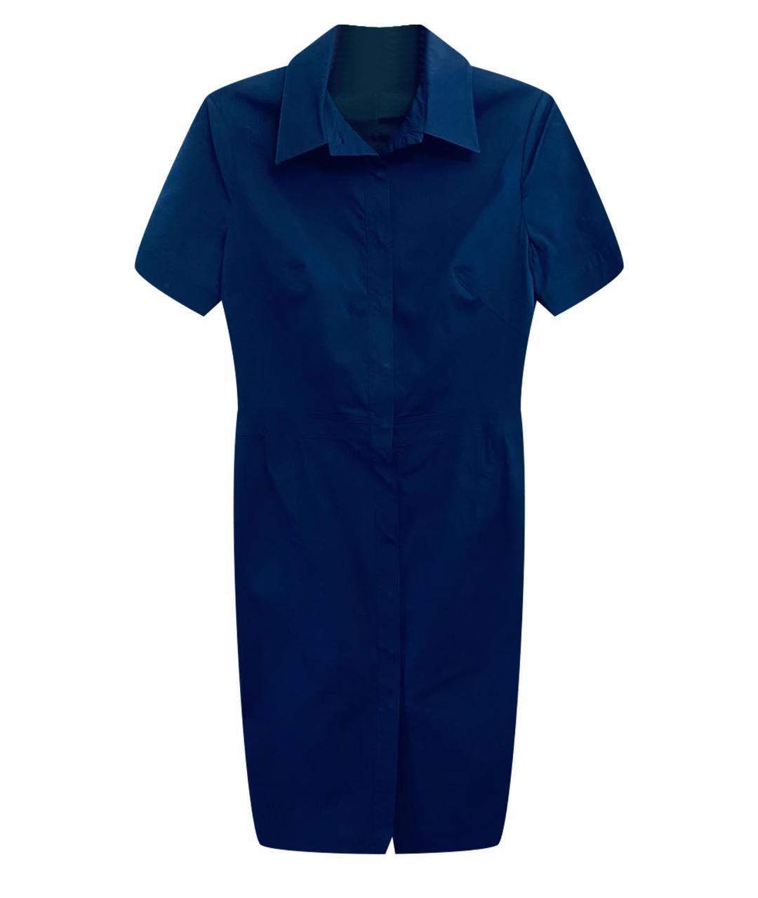 GIVENCHY Темно-синее хлопко-эластановое повседневное платье, фото 1