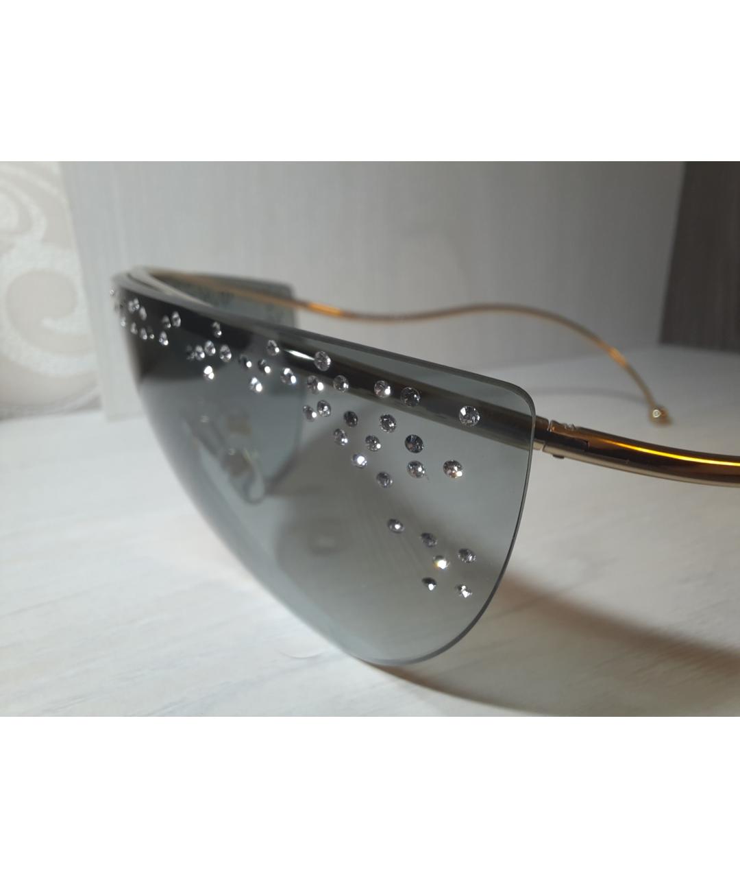 GIVENCHY Золотые металлические солнцезащитные очки, фото 5