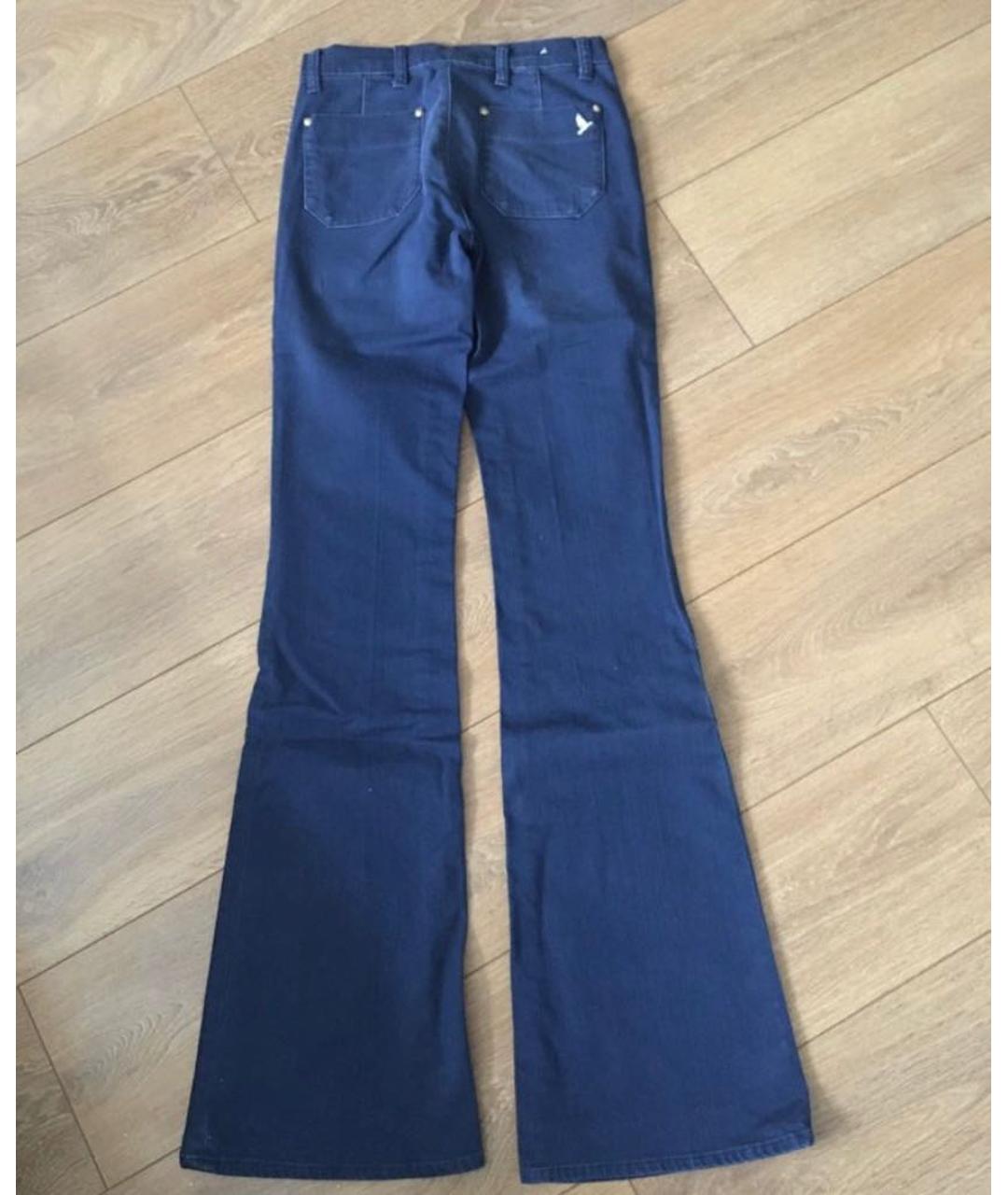 MIH JEANS Темно-синие хлопко-эластановые джинсы клеш, фото 3