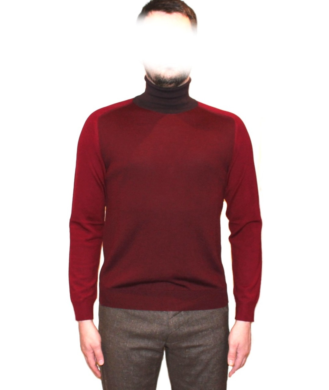 MAISON MARGIELA Бордовый шерстяной джемпер / свитер, фото 7