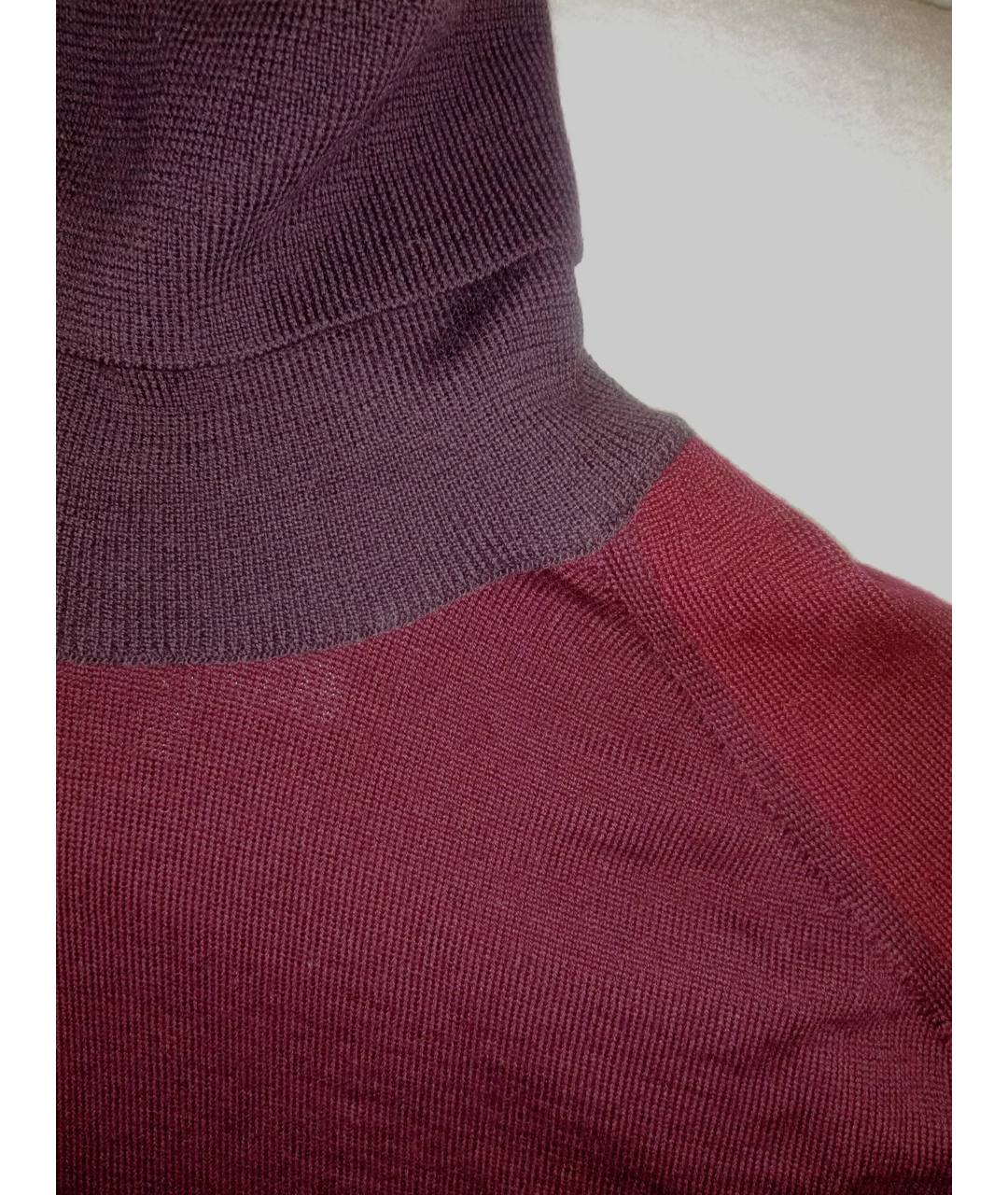 MAISON MARGIELA Бордовый шерстяной джемпер / свитер, фото 5