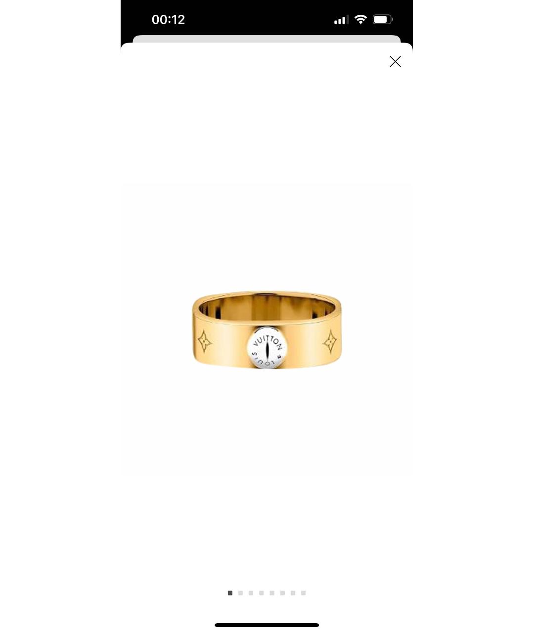 LOUIS VUITTON PRE-OWNED Золотое латунное кольцо, фото 8