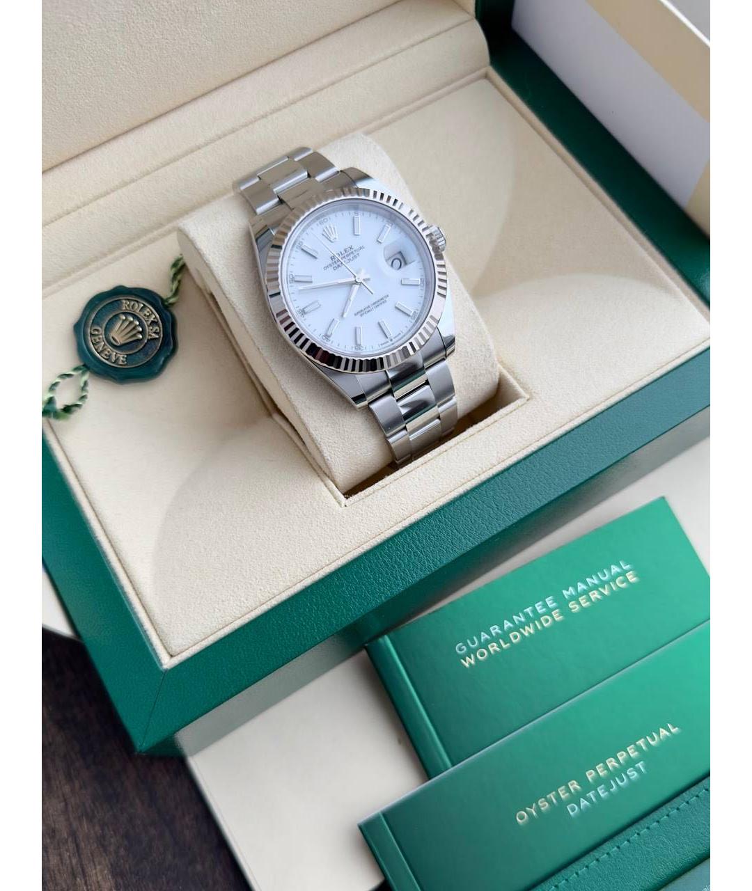 ROLEX Белые часы из белого золота, фото 6
