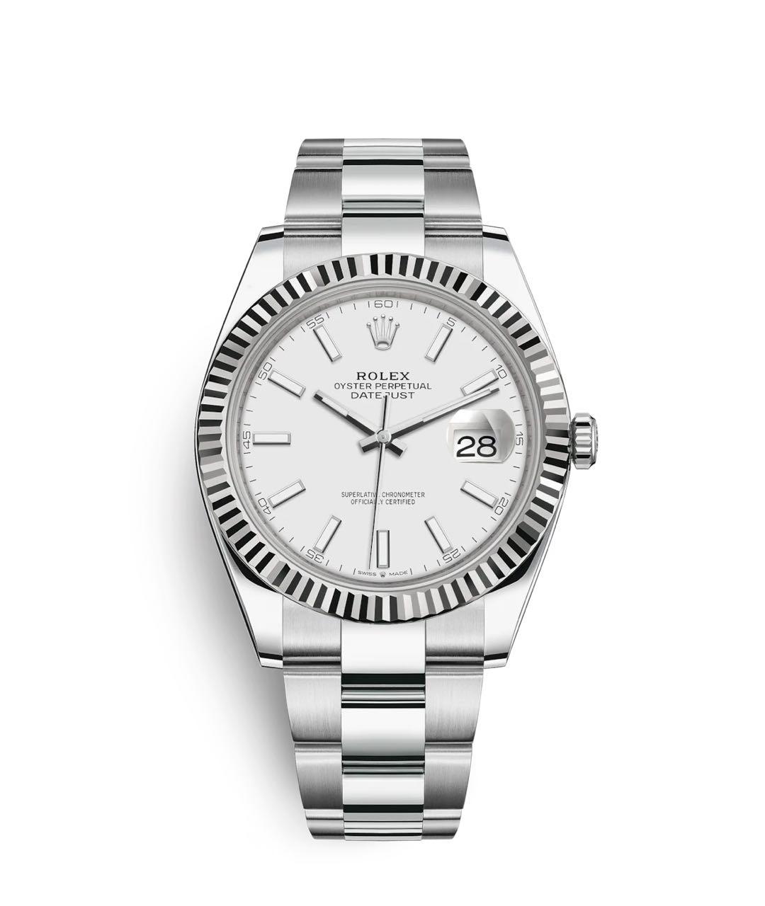 ROLEX Белые часы из белого золота, фото 9