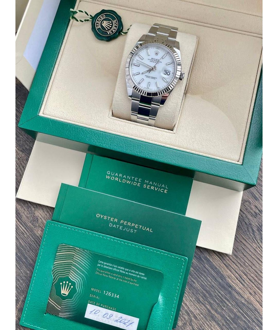 ROLEX Белые часы из белого золота, фото 2