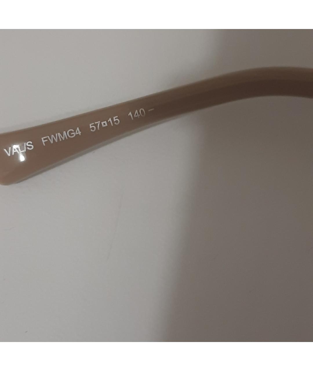 JIMMY CHOO Бежевые пластиковые солнцезащитные очки, фото 7