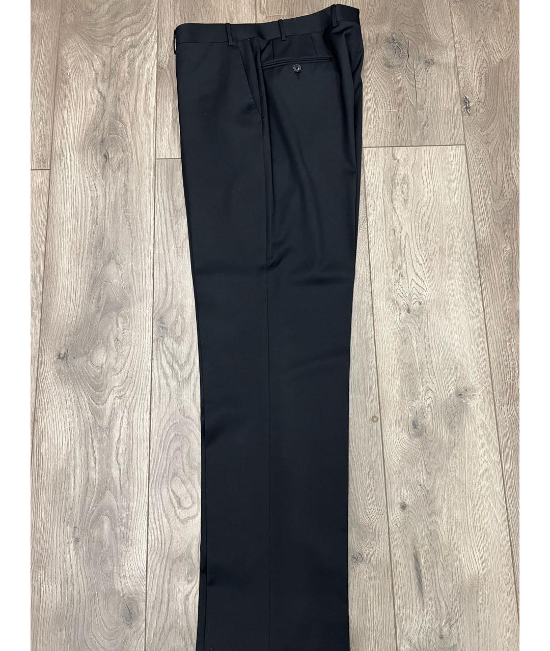 CORNELIANI Черные шерстяные классические брюки, фото 5