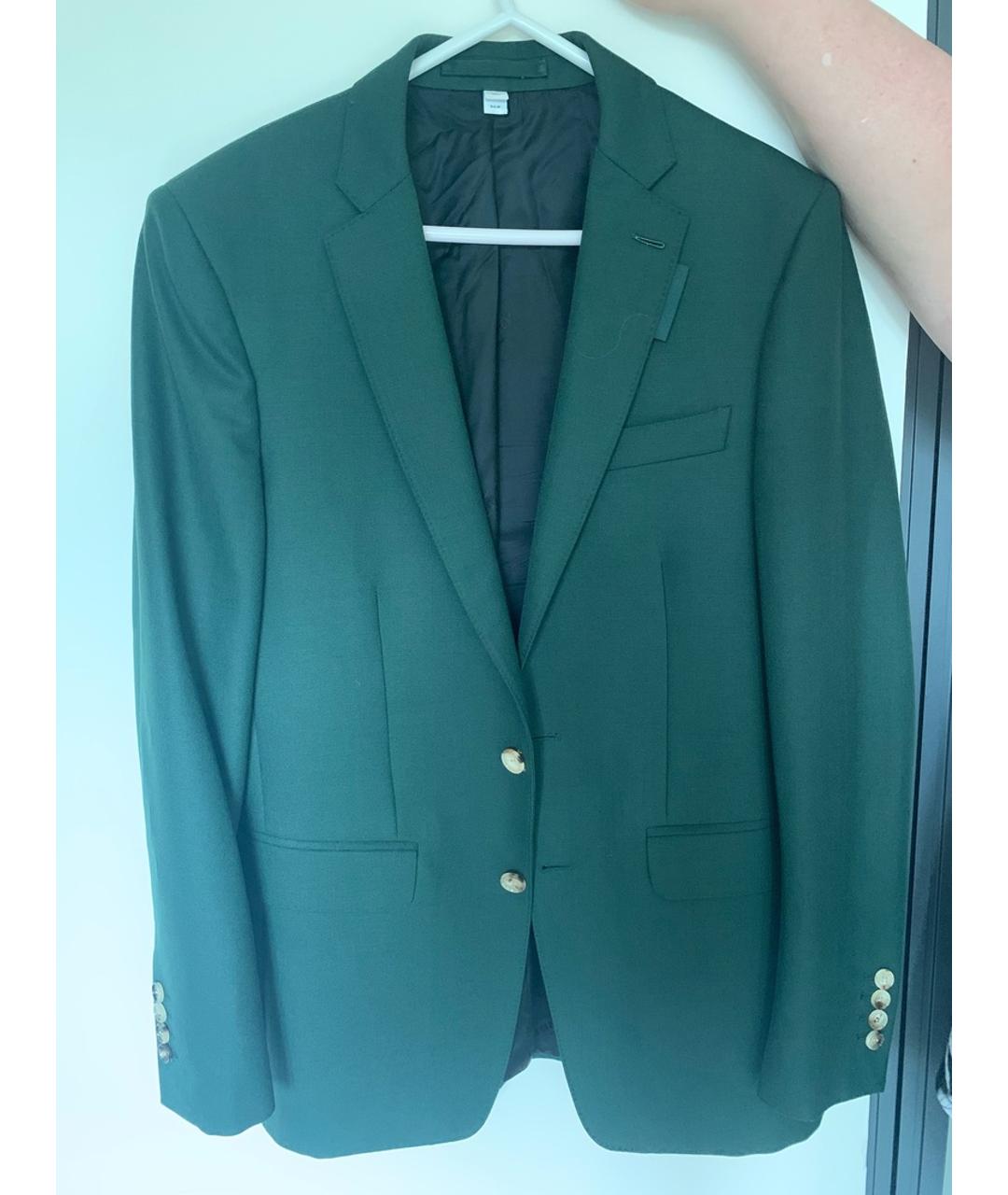 BURBERRY Зеленый классический костюм, фото 8