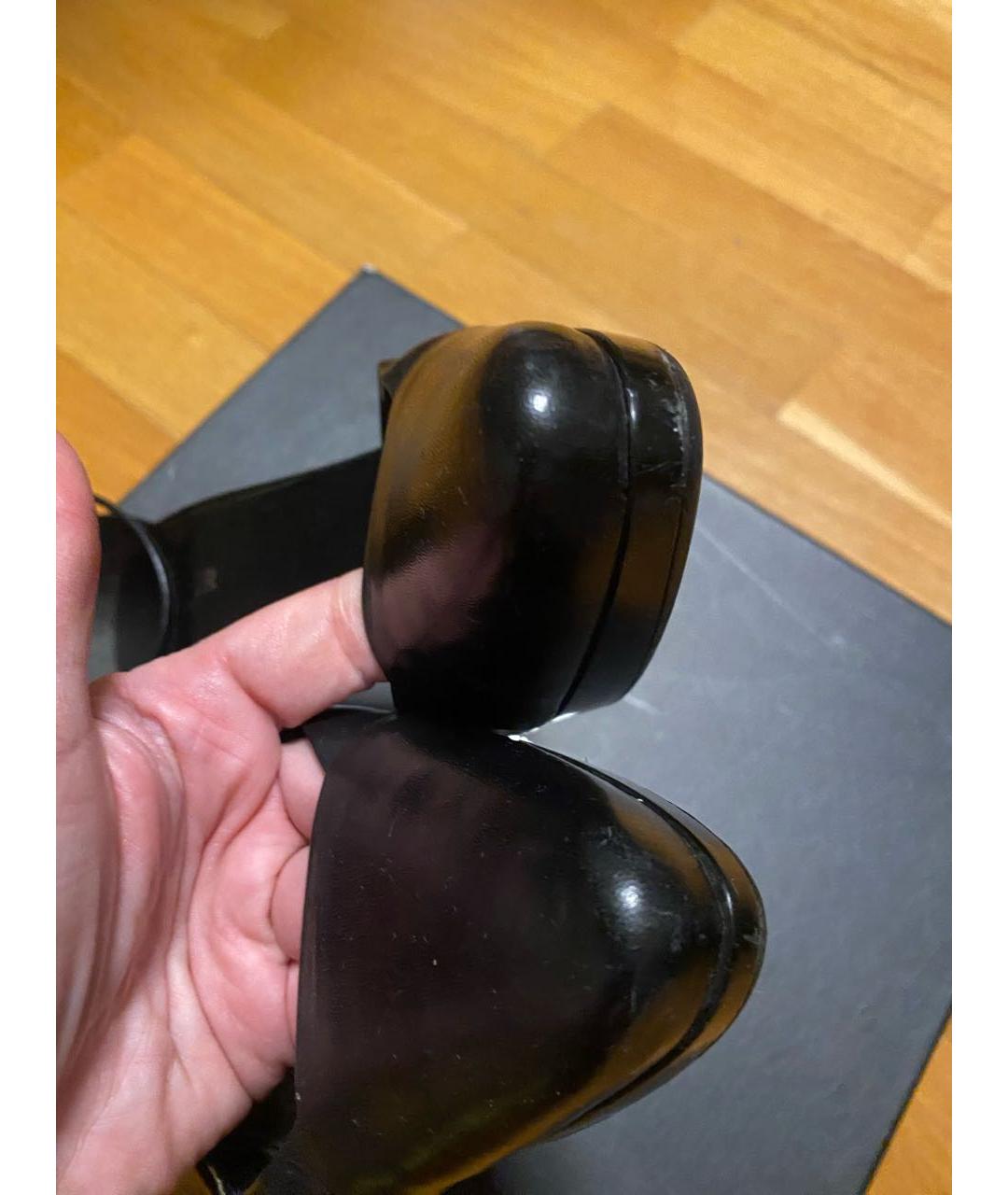 JIL SANDER Черные кожаные туфли, фото 8