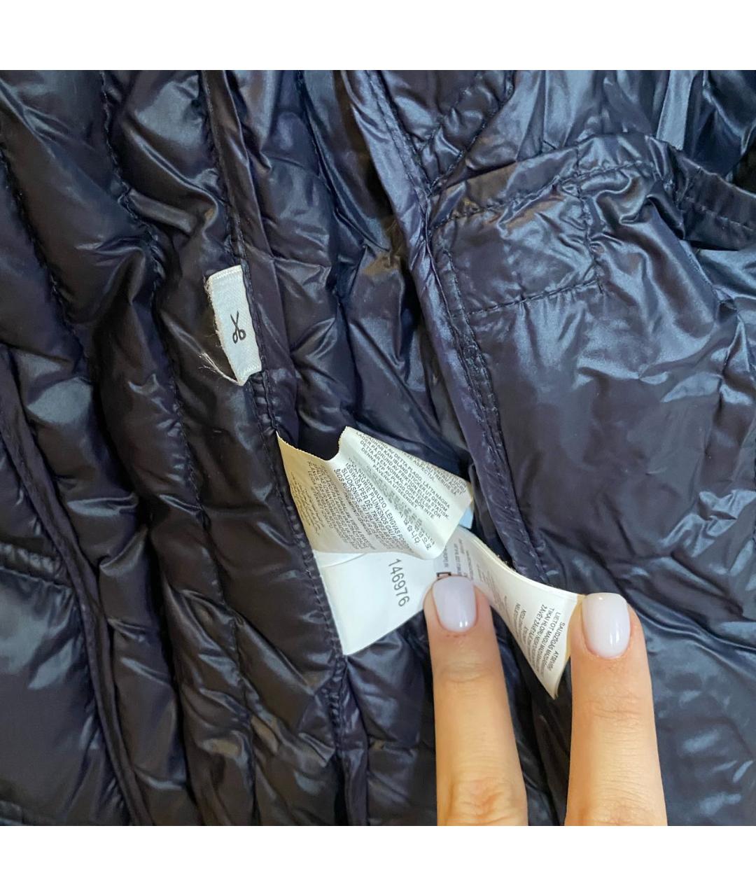 MICHAEL KORS Темно-синяя синтетическая куртка, фото 7