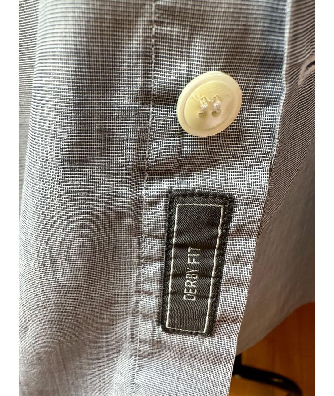 SALVATORE FERRAGAMO Хлопковая кэжуал рубашка, фото 7