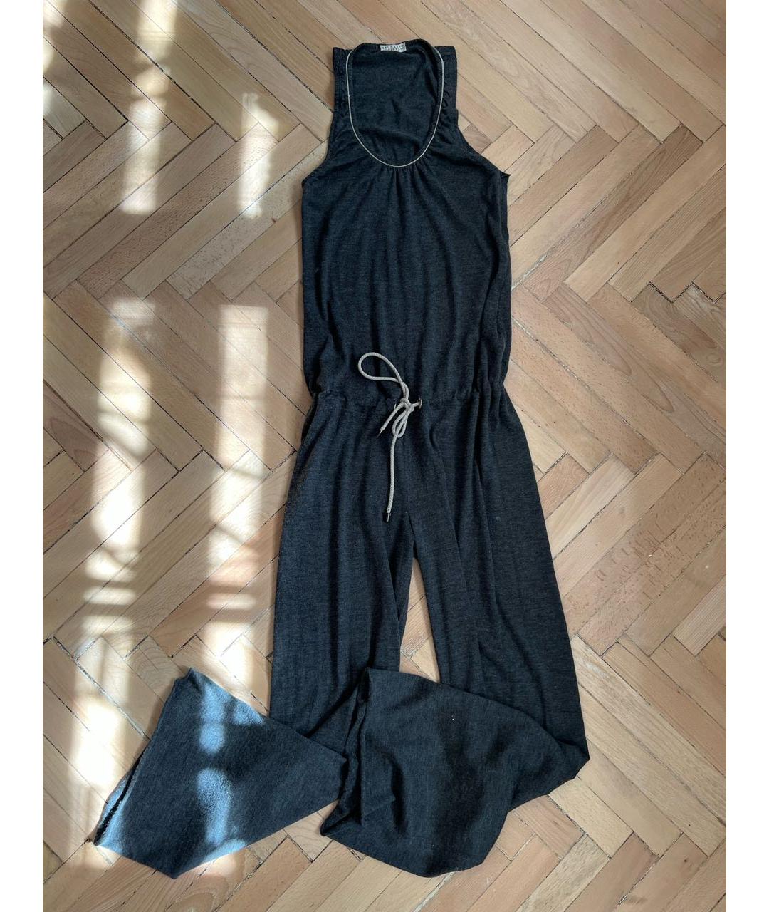 BRUNELLO CUCINELLI Серый кашемировый комбинезон, фото 5