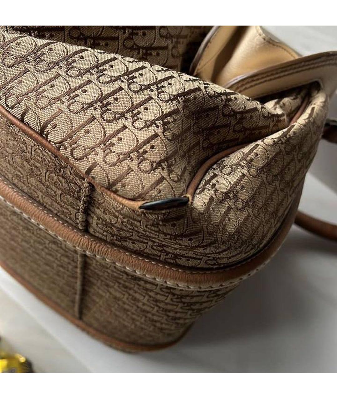 CHRISTIAN DIOR Коричневая сумка с короткими ручками, фото 6