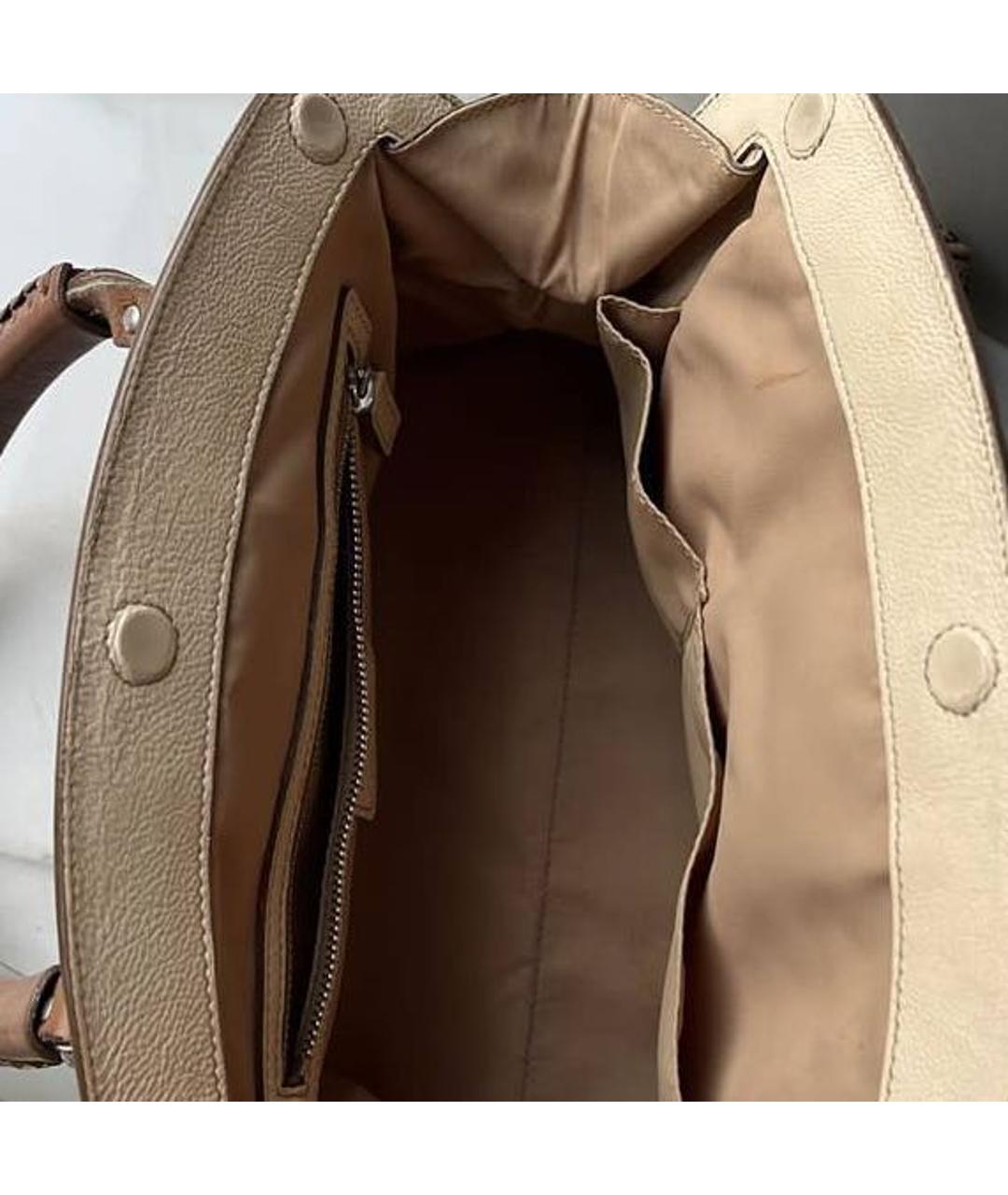 CHRISTIAN DIOR Коричневая сумка с короткими ручками, фото 4