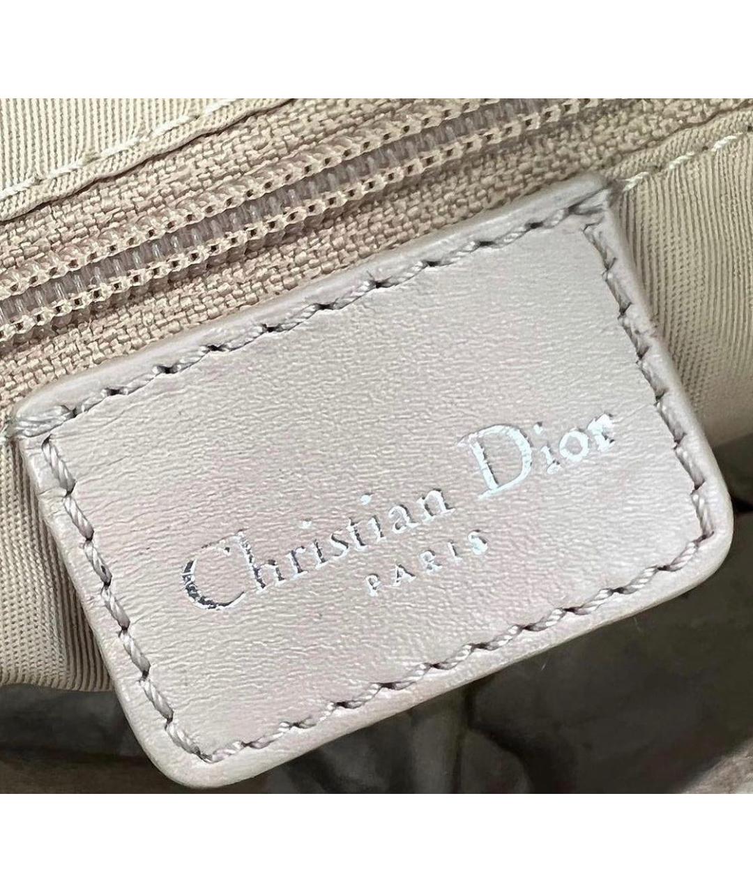 CHRISTIAN DIOR Коричневая сумка с короткими ручками, фото 5