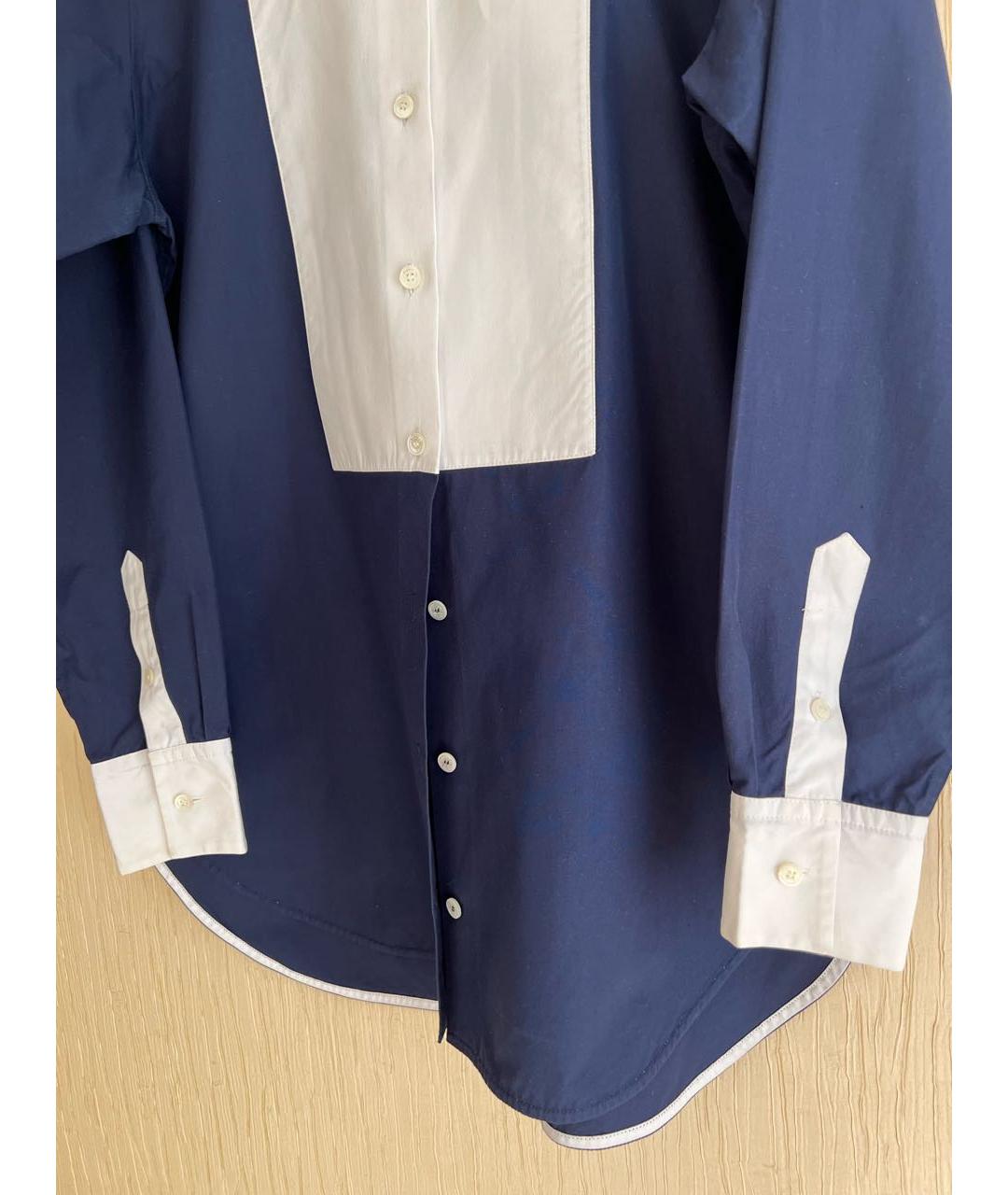 CELINE PRE-OWNED Темно-синяя хлопковая рубашка, фото 2