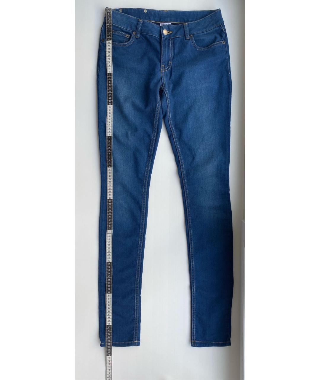 RED VALENTINO Синие хлопковые джинсы слим, фото 7