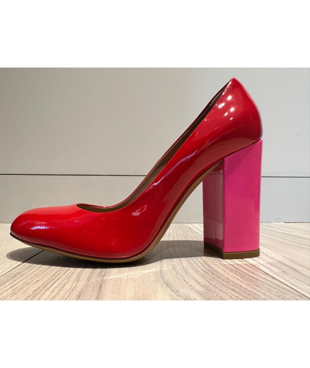 EMPORIO ARMANI Красные туфли из лакированной кожи, фото 5
