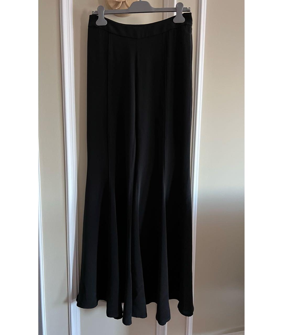 RAEY Черные шелковые брюки широкие, фото 7