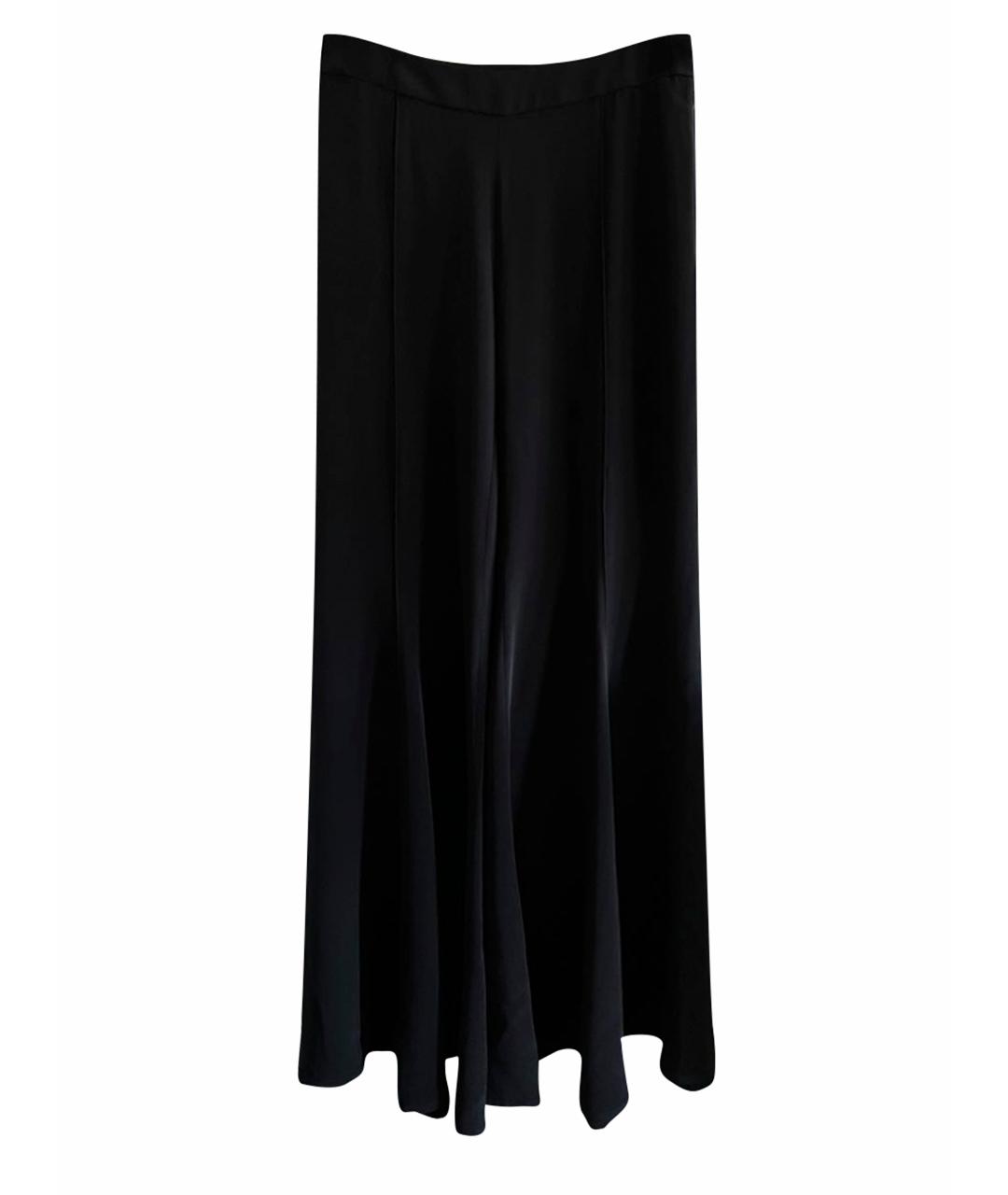 RAEY Черные шелковые брюки широкие, фото 1