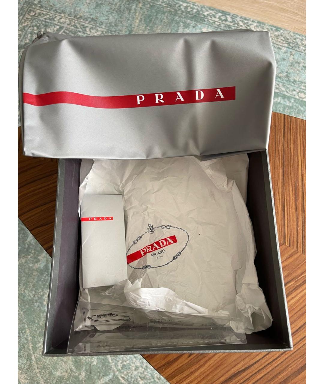 PRADA Розовые кеды из лакированной кожи, фото 7
