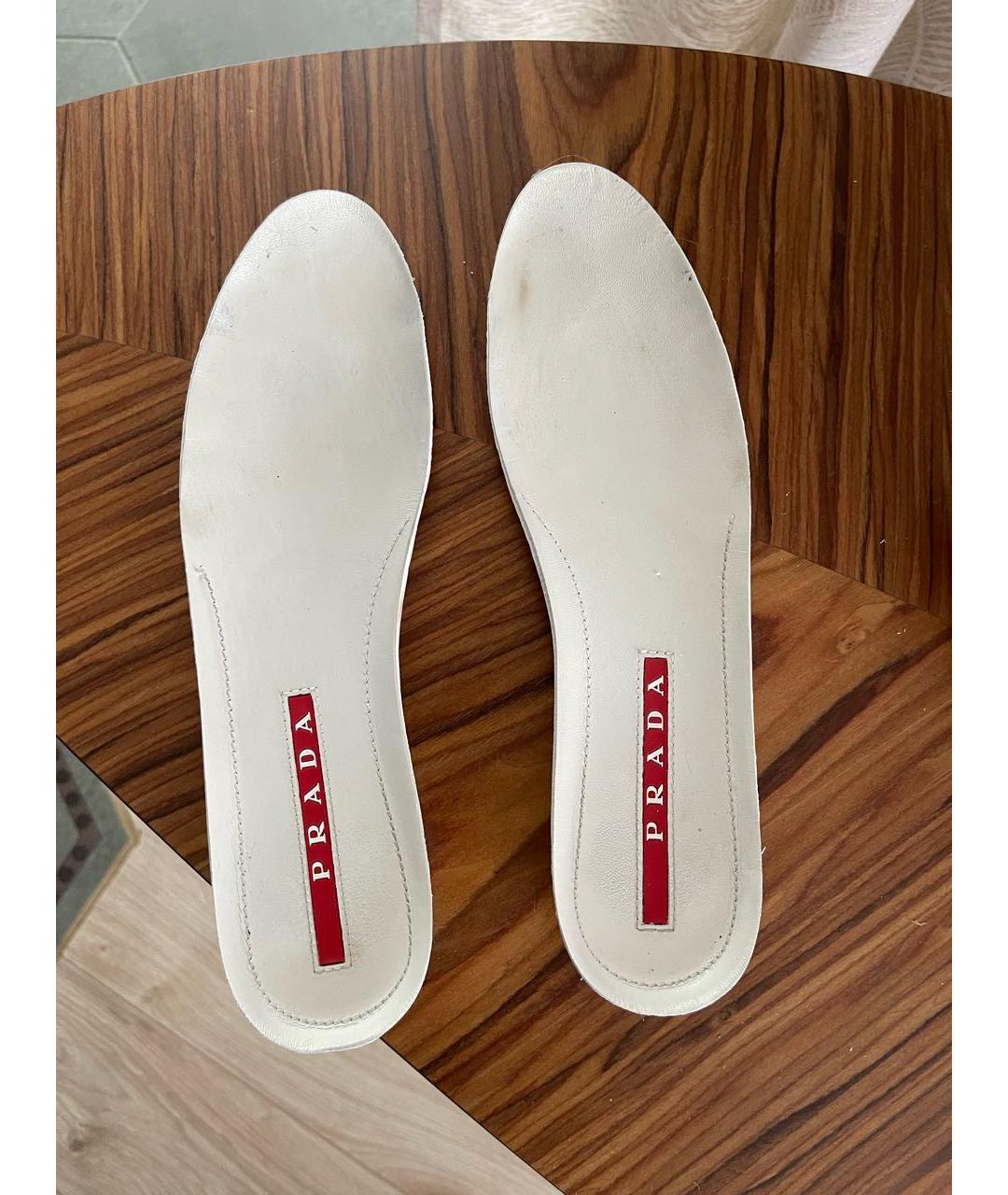 PRADA Розовые кеды из лакированной кожи, фото 5