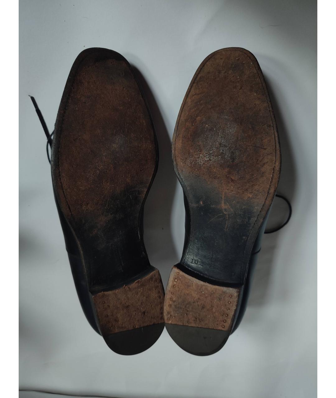 J.M. WESTON Черные кожаные туфли, фото 5