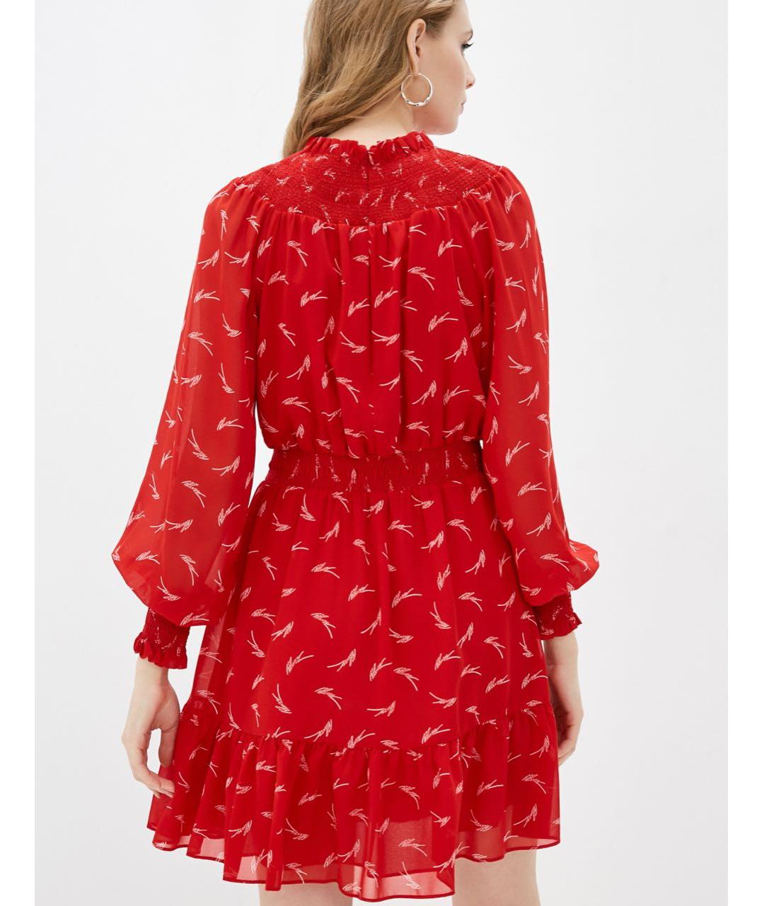 MICHAEL KORS Красное полиэстеровое повседневное платье, фото 2