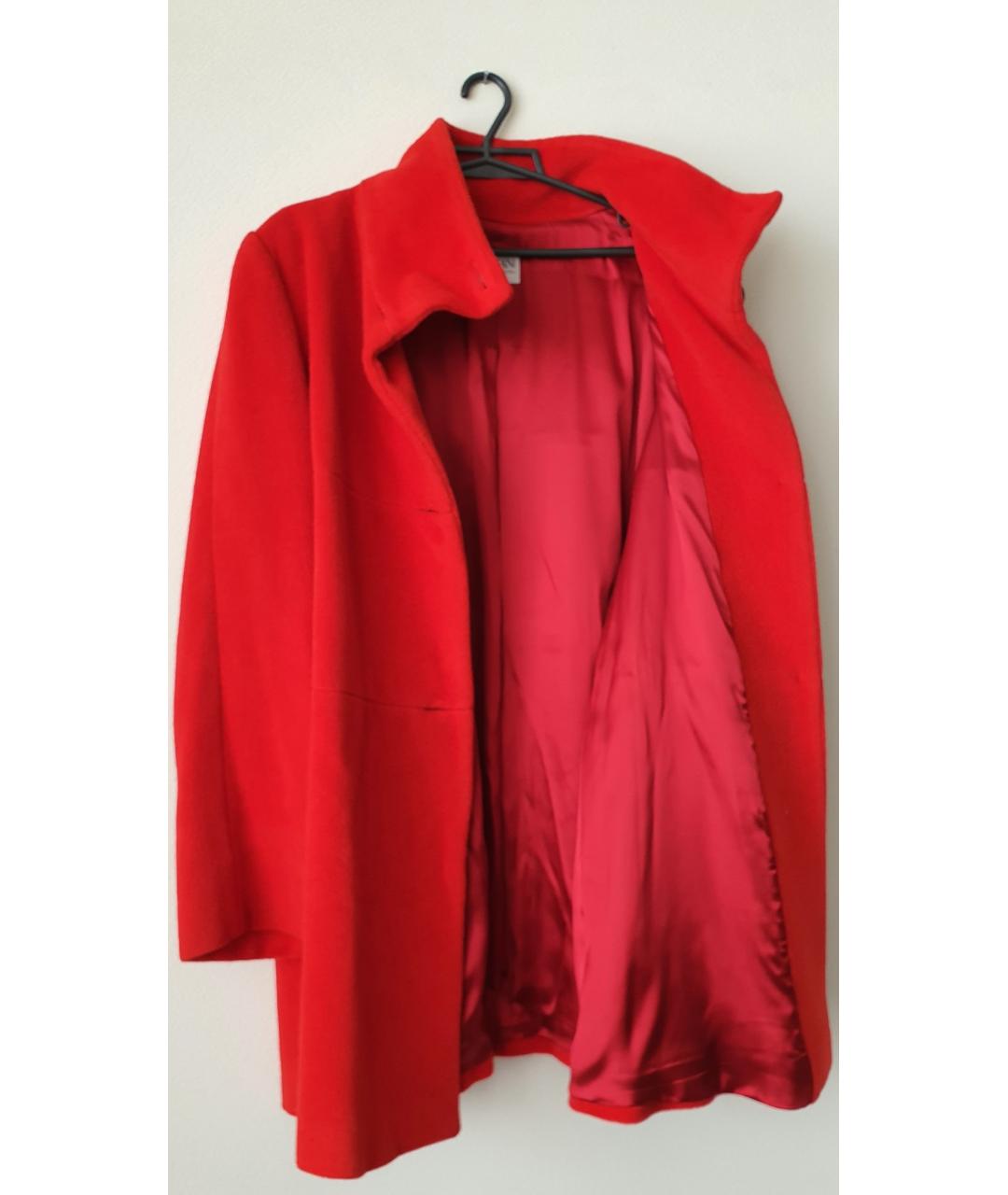 ARMANI COLLEZIONI Красное шерстяное пальто, фото 4