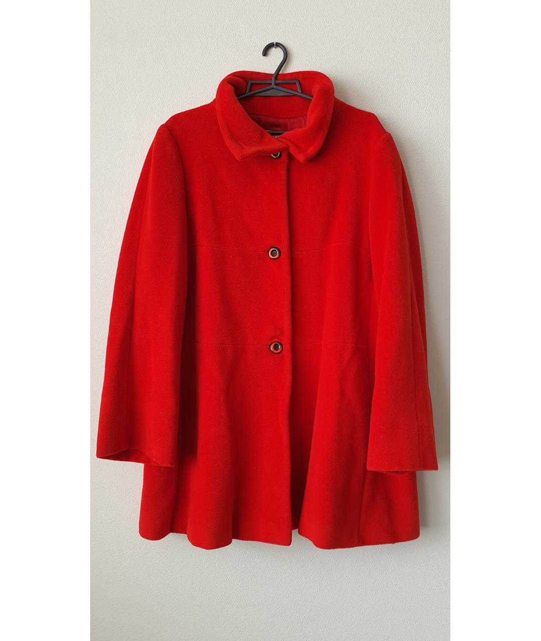ARMANI COLLEZIONI Красное шерстяное пальто, фото 9