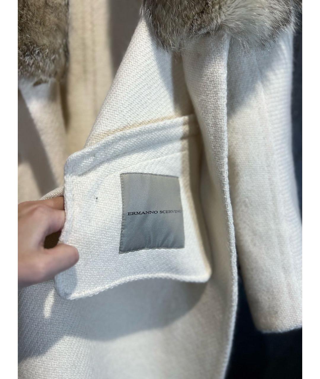 ERMANNO SCERVINO Белое пальто, фото 4