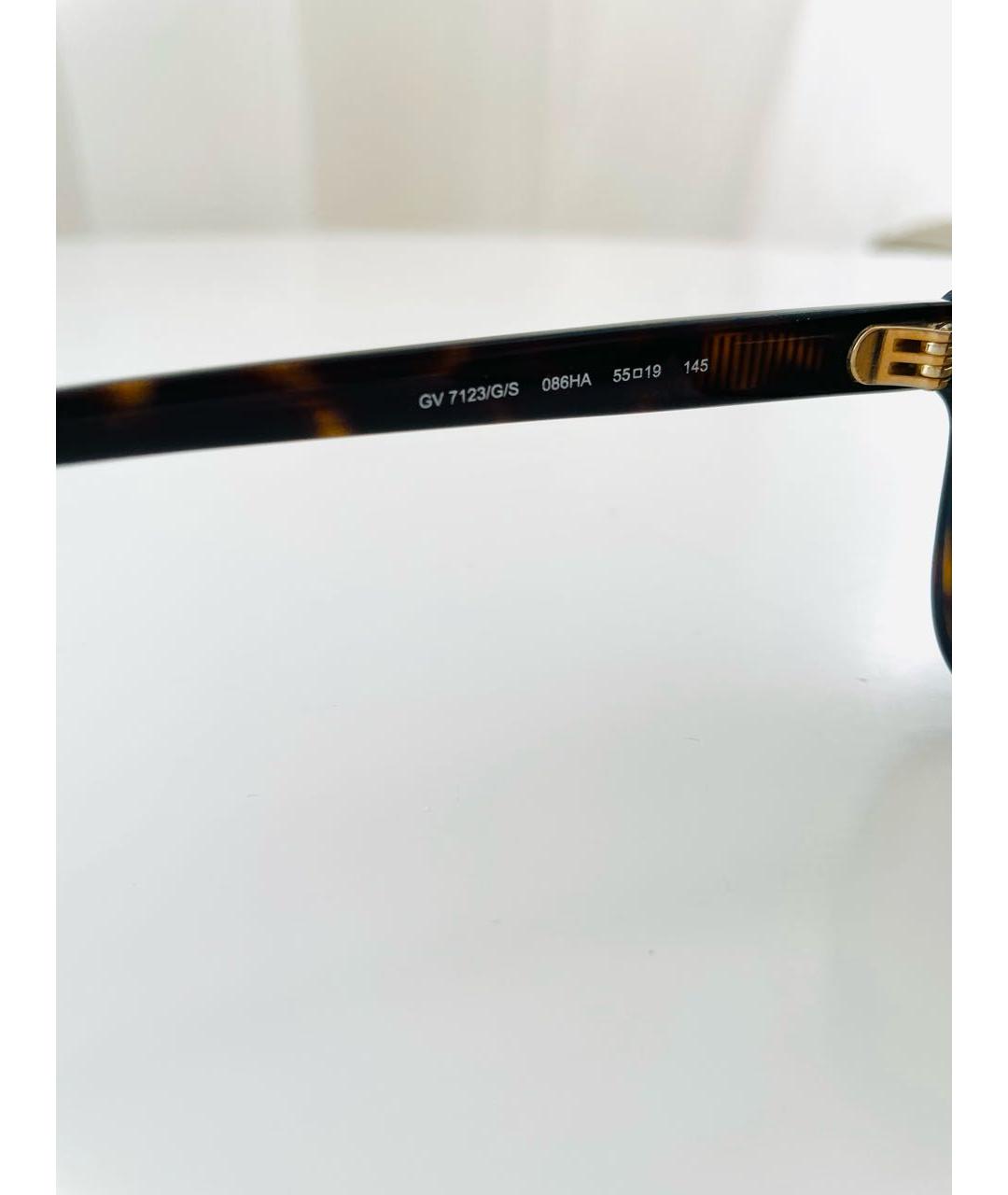 GIVENCHY Коричневые пластиковые солнцезащитные очки, фото 3
