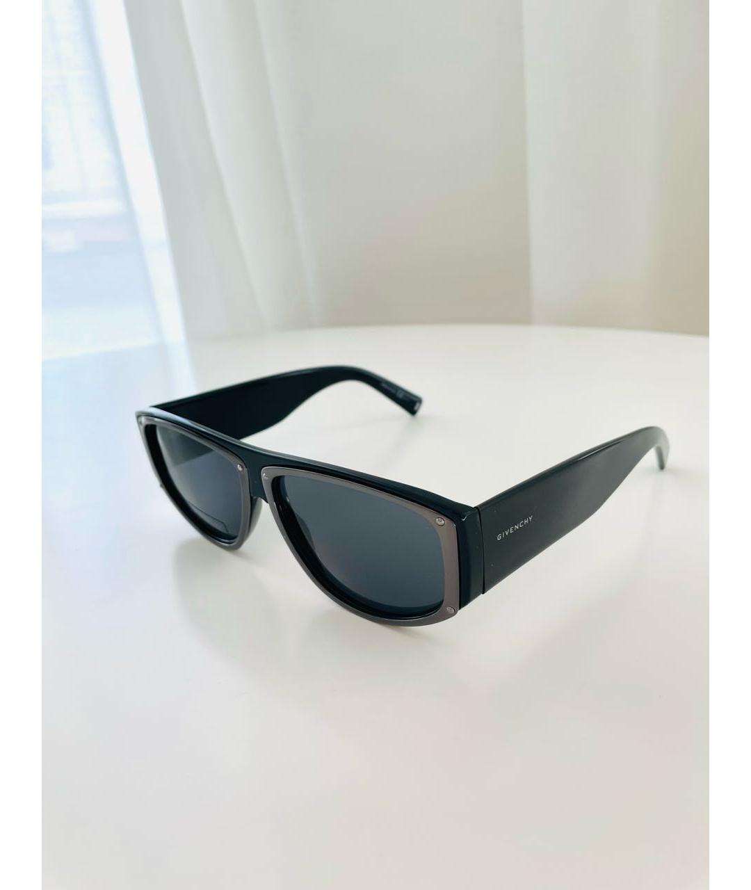 GIVENCHY Антрацитовые пластиковые солнцезащитные очки, фото 5