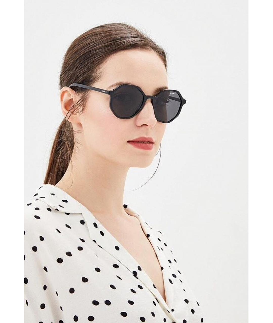 VOGUE EYEWEAR Коричневые пластиковые солнцезащитные очки, фото 4