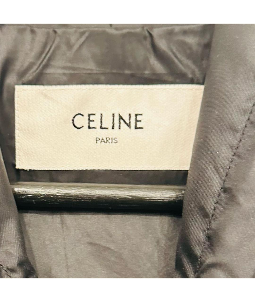 CELINE PRE-OWNED Черная полиэстеровая куртка, фото 4