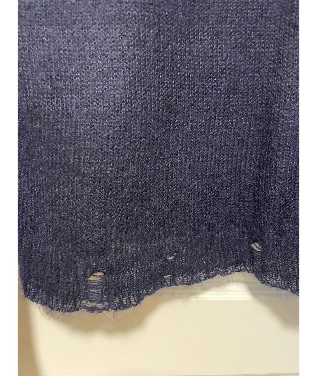 PRADA Темно-синий шерстяной джемпер / свитер, фото 3